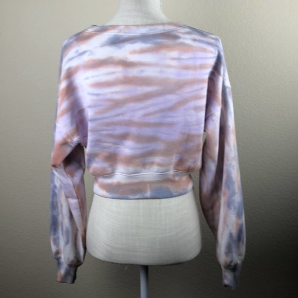 Aeropostale Tie Dye Cropped Sweatshirt - Picture 5 of 7